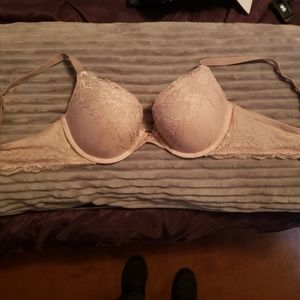 NWOT maidenform 38B push up,lace,pink-lilac bra